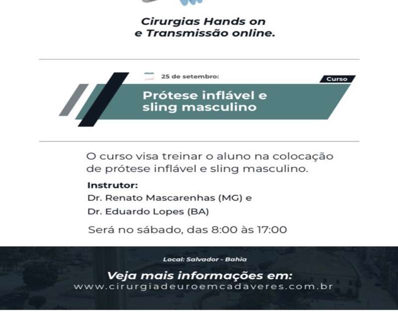 Prótese Inflável e Sling Masculino: 27 de Setembro 2022