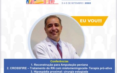 No congresso Paulista de Urologia, debatemos sobre a correção da hipospádia em 2 tempos e sobre o manejo precoce da mielomeningocele.