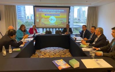 Reunião da Sociedade Brasileira de Urologia (SBU) com a Academia Americana de Urologia (AUA), definindo parcerias e cooperações.