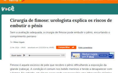 Dr. Ubirajara fala ao Terra sobre cirurgia de fimose e pênis embutido