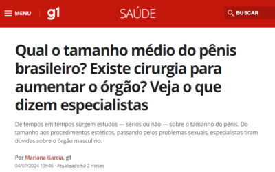 Dr. Ubirajara Barroso fala sobre aumento peniano no G1