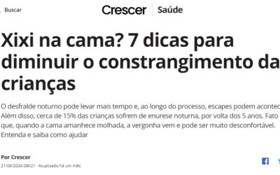 Revista Crescer: como diminuir o constrangimento com o xixi na cama?