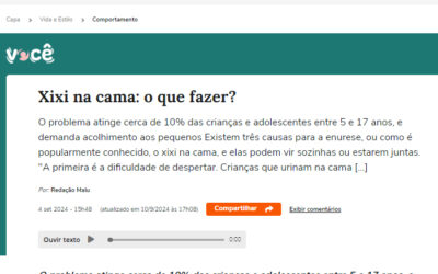 Xixi na cama: Dr. Ubirajara Barroso Jr. faz orientações