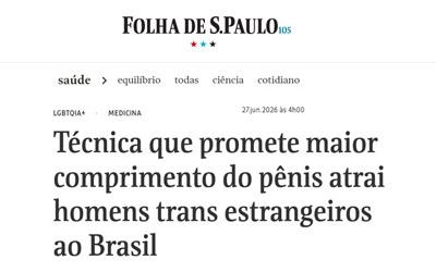 TCM para pessoa trans na Folha de S. Paulo